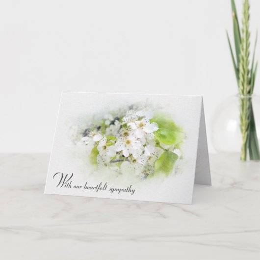 アップルフラムス悔やみや弔慰 サンキューカード (正面)