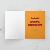 アップルフルーツのハッピーバースデー カード (内部)