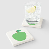 アップルフルーツグリーン ストーンコースター (横)