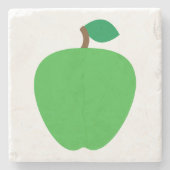 アップルフルーツグリーン ストーンコースター (正面)