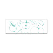 アップルフルーツデザイン手描き セルフインキングスタンプ (デザイン)