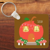 アップルフルーツフロッグハウス キーホルダー (正面)