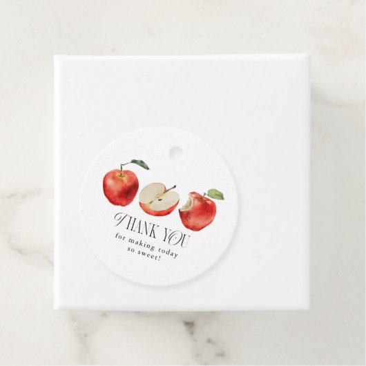アップルフルーツブライダルシャワーメッセージカード フェイバータグ (インサイチュ)