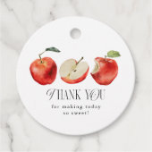 アップルフルーツブライダルシャワーメッセージカード フェイバータグ (正面)