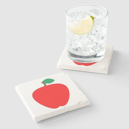 アップルフルーツレッド ストーンコースター (横)