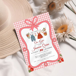 アップルフルーツ秋ベビーシャワーベビーふりかけ 招待状