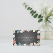 アップルフローラガーデンブラックチャックボード先生 名刺 (スタンド正面)