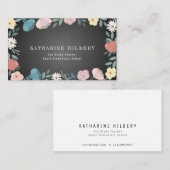 アップルフローラガーデンブラックチャックボード先生 名刺 (正面/裏面)