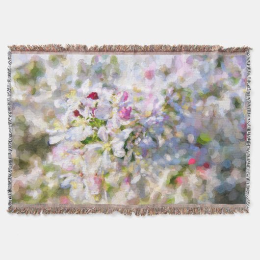 アップルブロッサムアート スローブランケット (正面)