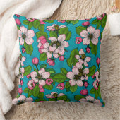 アップルブロッサムオンターコイズ クッション (ブランケット)