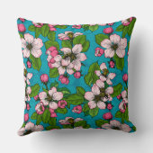 アップルブロッサムオンターコイズ クッション (裏面)