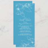アップルブロッサムターコイズブライダルシャワー招待 招待状 (正面/裏面)