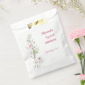 アップルブロッサムブライダルシャワー パーソナライズされた フェイバーバッグ (封をした状態)