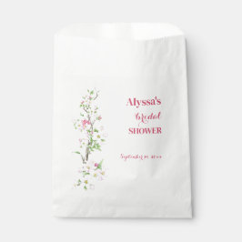 アップルブロッサムブライダルシャワー パーソナライズされた フェイバーバッグ