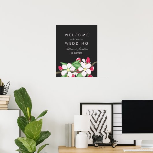 アップルブロッサムブランチ |ようこそ私たちの結婚ものへ ポスター (ホームオフィス)