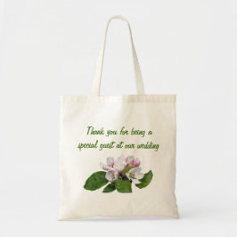アップルブロッサム結婚式の引き出物感謝していユーバッグ トートバッグ