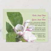 アップルブロッサム結婚式招待状 招待状 (正面/裏面)