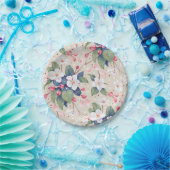 アップルブロッサム（白） ペーパープレート (パーティー)