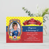 アップルプリンセス誕生日パーティフォト招待状 招待状 (スタンド正面)