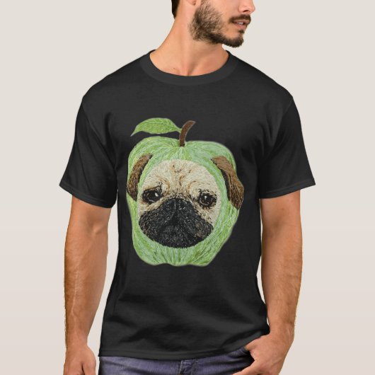 アップルヘッドパグ Tシャツ (正面)