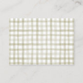 アップルベビーシャワーおむつラッフルチケット エンクロージャーカード (裏面)