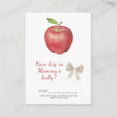アップルベビーシャワーママのベリーゲームの大きさ エンクロージャーカード (正面)
