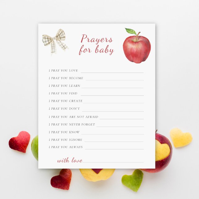 アップルベビーシャワー祈りの言葉用ベビー (クリエイターアップロード済み)