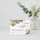 アップルベビーシャワー秋おむつラッフルエンクロージャー エンクロージャーカード (スタンド正面)