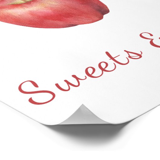 アップルベビーシャワー – スイーツとお菓子 ポスター (角)