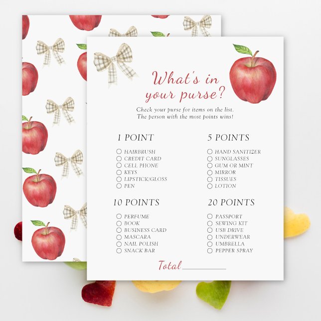 アップルベビーシャワー – 財布ゲームの内容 (クリエイターアップロード済み)