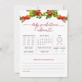 アップルベビー予測とアドバイスベビーシャワーゲーム