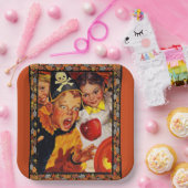 アップルボビングの危険 ペーパープレート (パーティー)