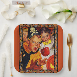 アップルボビングの危険 ペーパープレート