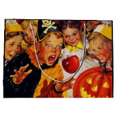 アップルボビングの危険 ラージペーパーバッグ (裏面)