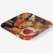 アップルボビングの危険 | 甘歯 | ハロウィン ペーパープレート (傾斜あり)