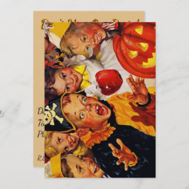 アップルボビング危険 – 面白いハロウィーン装飾 招待状