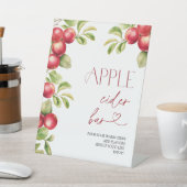 アップルモダンドサイダーバー秋秋ブライダルシャワー 台座サイン (インサイチュ)