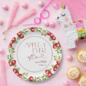 アップルモダンブライダルシャワーの後にアップリー ペーパープレート (パーティー)