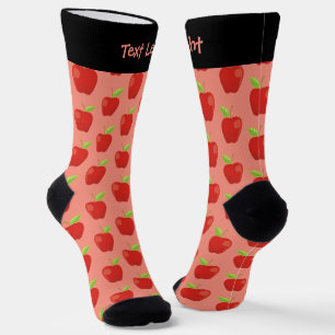 アップルレッドパターンソックス ソックス