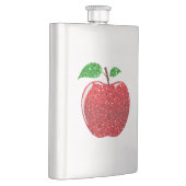 アップルレッドフェイクグリッター フラスク (右)