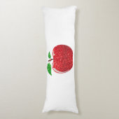 アップルレッドフェイクグリッター ボディピロー (正面縦)