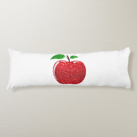 アップルレッドフェイクグリッター ボディピロー (正面)
