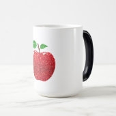 アップルレッドフェイクグリッター モーフィングマグカップ (正面右)