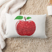 アップルレッドフェイクグリッター ランバークッション (ブランケット)
