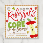 アップル不動産仲介業者ポップ・アートのバイラベル フェイバータグ (正面)