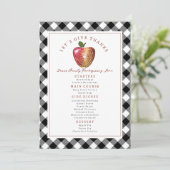 アップル与えの感謝していPlaid感謝祭 メニュー (スタンド正面)