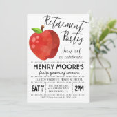 アップル先生退職パーティの招待状 招待状 (スタンド正面)