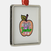 アップル先生 メタルオーナメント (右)