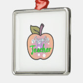 アップル先生 メタルオーナメント (左)