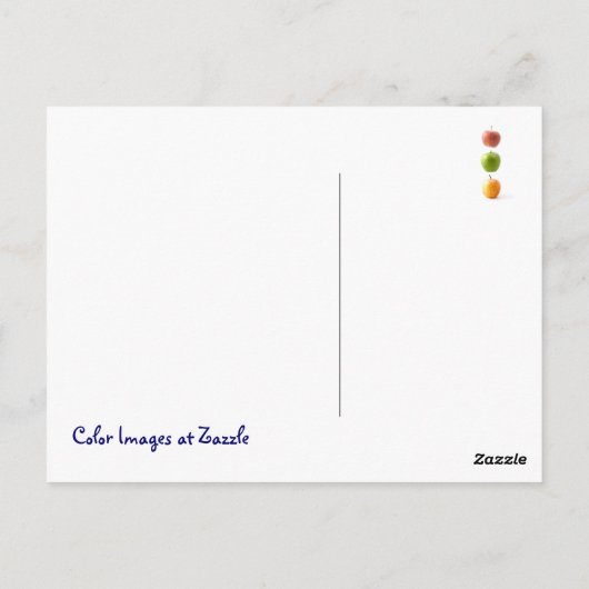 アップル時間 ポストカード (裏面)